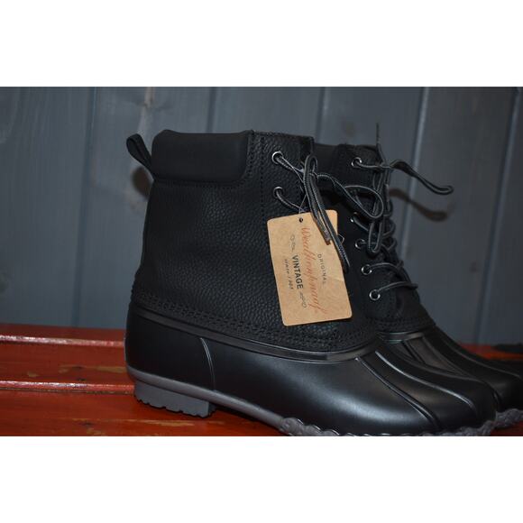 Weatherproof Vintage Mens Size 8 M Black Adam 2 Duck Boots NEW main image 10